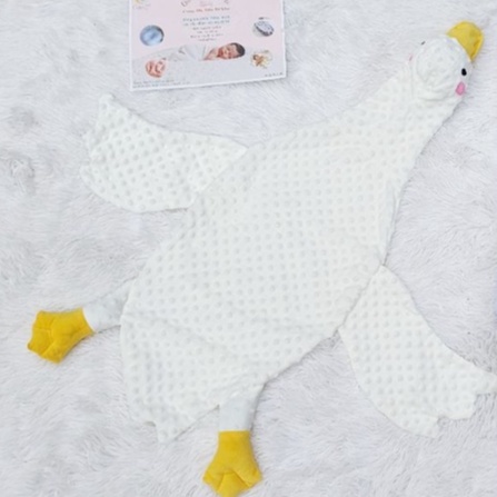 Gối Vịt Trắng Nằm Sấp Chống Đầy Hơi , Dùng Cho Trẻ Sơ Sinh [Hàng Organic Chất Lượng Cao]