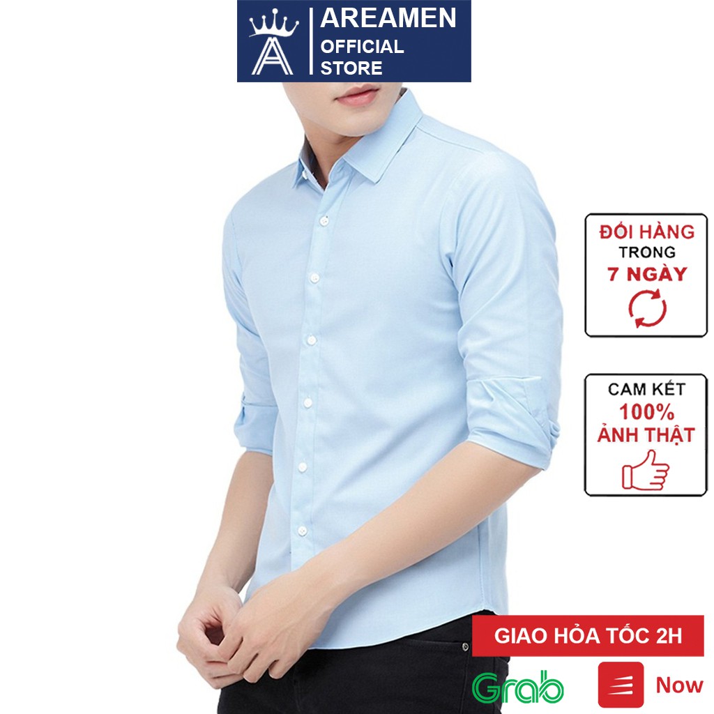 Áo sơ mi nam tay dài công sở Vesca hàn quốc chất vải lụa xịn, đẹp thời trang cao cấp A1