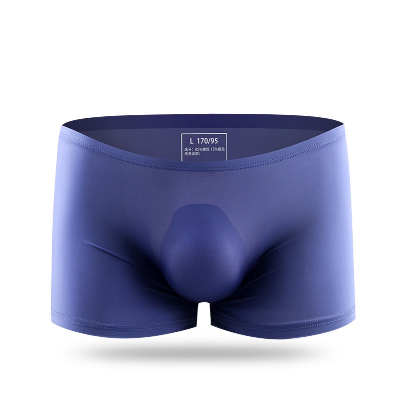 Quần lót boxer 3D bằng thun lạnh siêu mỏng thoáng khí thoải mái co giãn thời trang hè cho nam 138