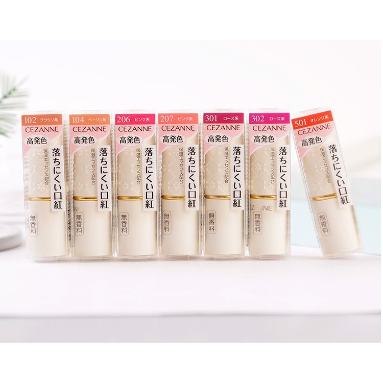 Son Cezanne lì dưỡng 406(Đỏ rượu base hồng) 501 (Đỏ Cam) 206 (Hồng Sen) 402(đỏ cherry) 102 (Cam Đất) 205 (Hồng đào) | BigBuy360 - bigbuy360.vn