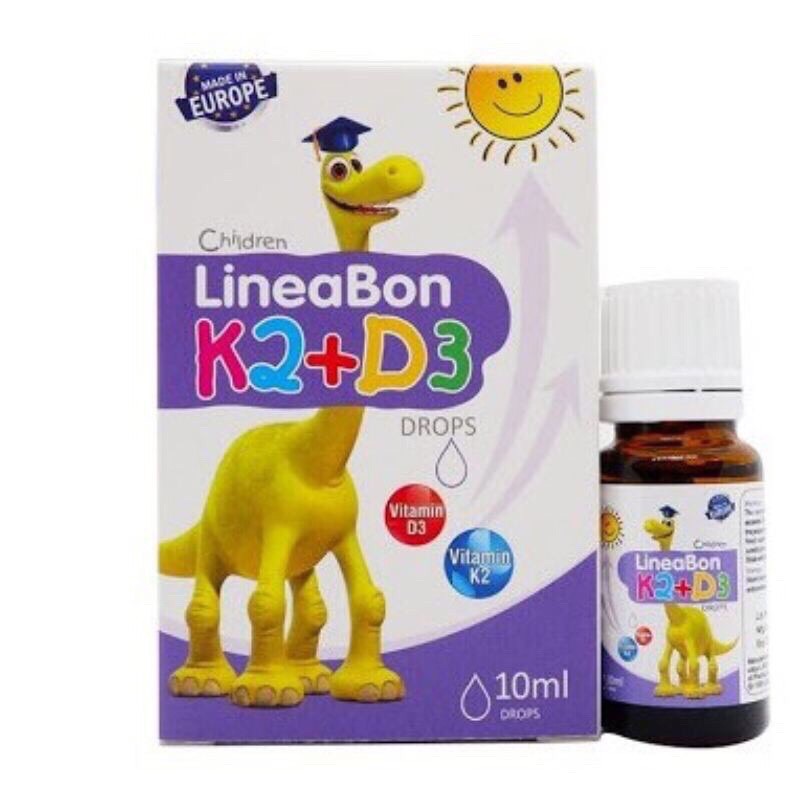 [ CHÍNH HÃNG ] LineaBon Vitamin D3 k2 Tăng Cường Hấp Thụ Canxi Cho Bé - Hộp 10ml