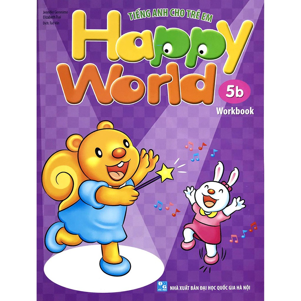 Sách - Tiếng Anh Cho Trẻ Em - Happy World - 5 (Bộ 2 quyển, 1 sổ tay, 1 đĩa DVD) (2 phần, lẻ tùy chọn) | BigBuy360 - bigbuy360.vn