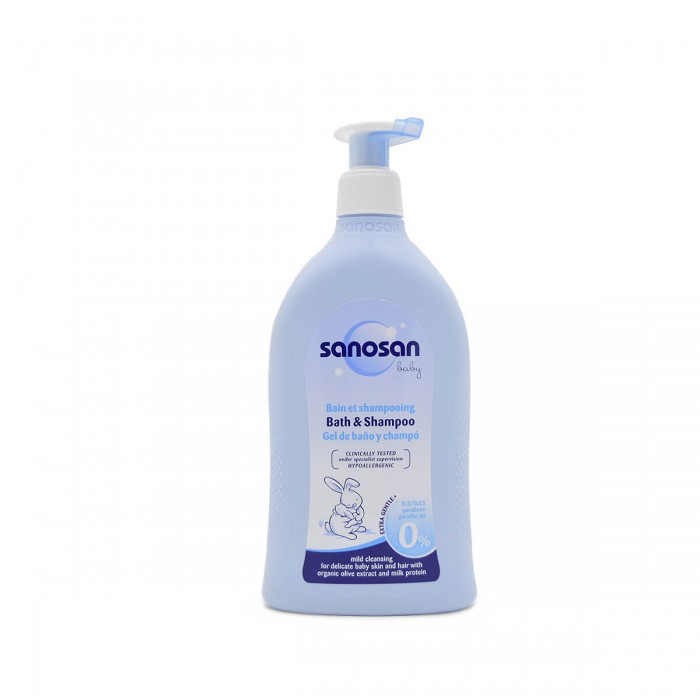 Sữa tắm gội dịu nhẹ Sanosan Baby chiết xuất olive hữu cơ 200ml, 500ml