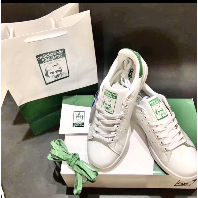 Giày thể thao Stansmith gót Đen -Xanh [Cam kết hàng 1:1 - Full box bill] Giày thể thao nam nữ quốc dân | BigBuy360 - bigbuy360.vn