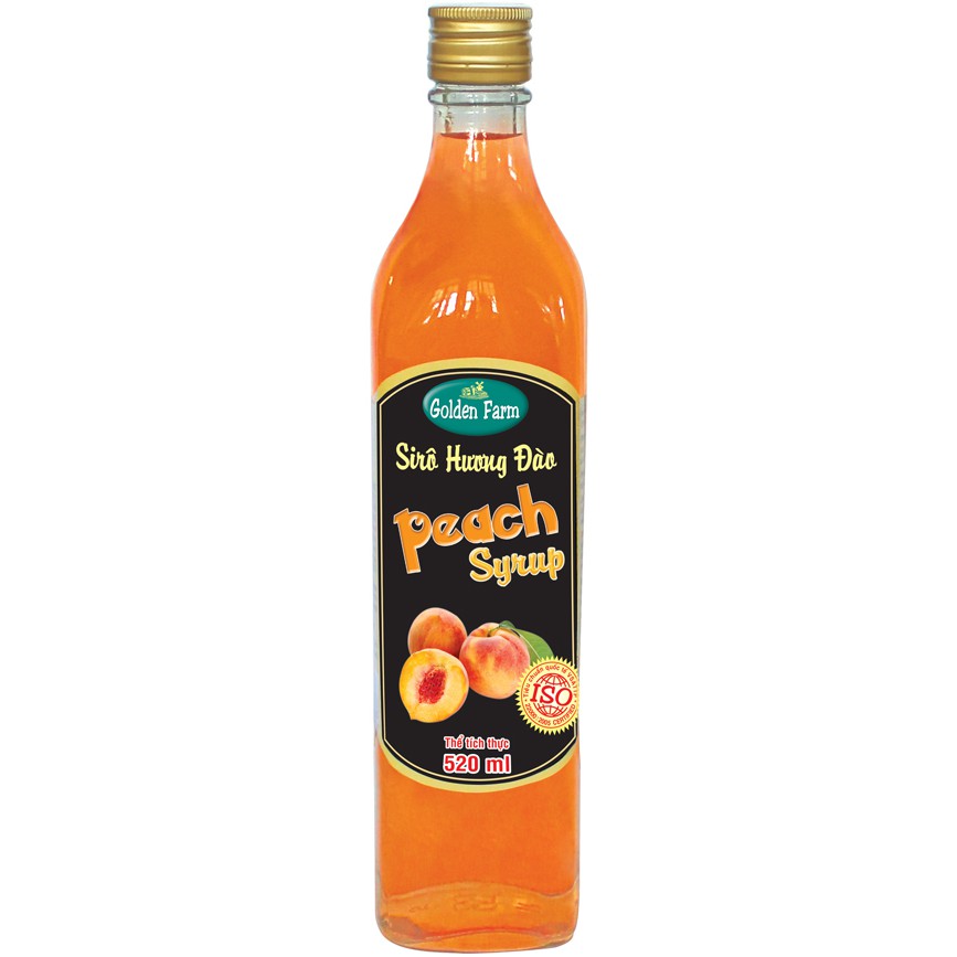 Siro GoldenFarm Đào 520ml
