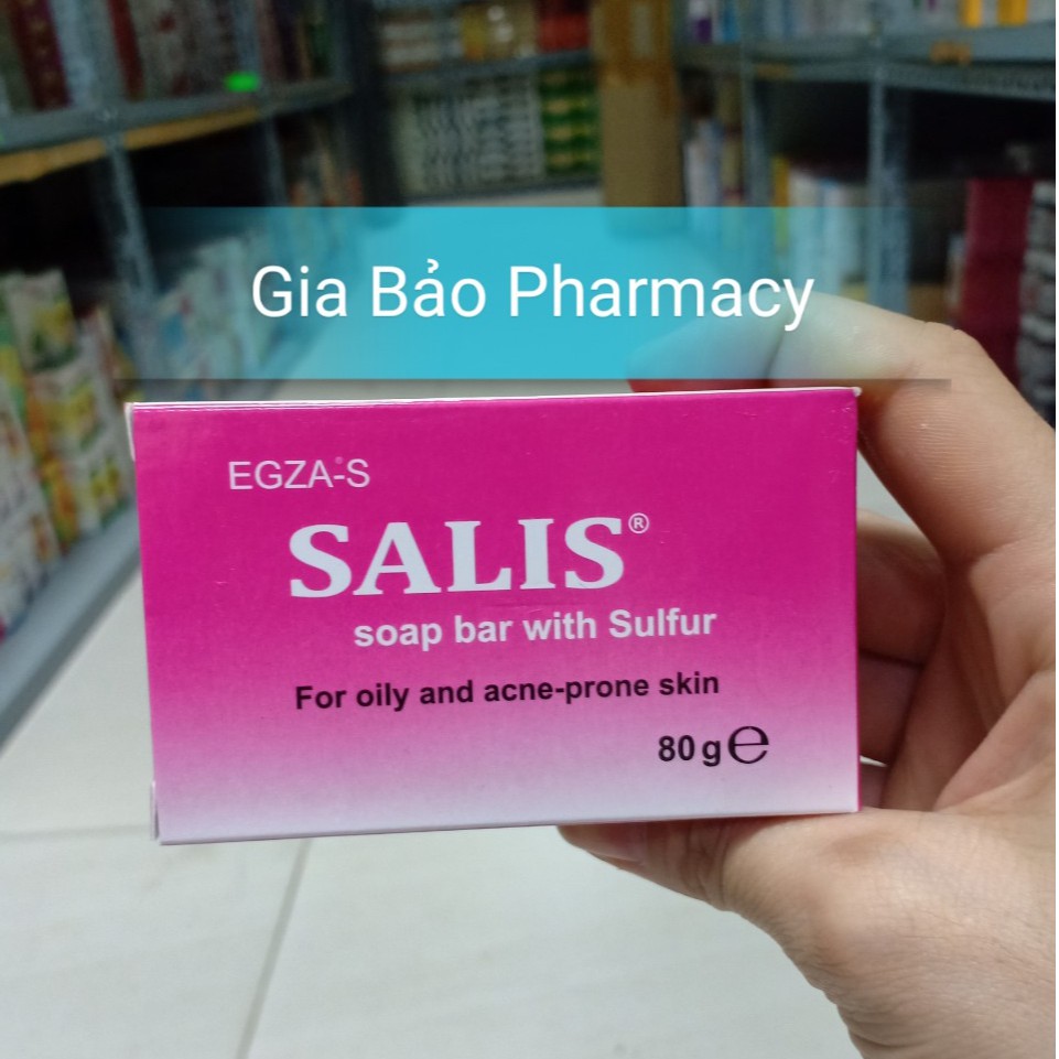 Bánh xà phòng SALIS 80G giúp làm sạch nhờn và bụi bẩn