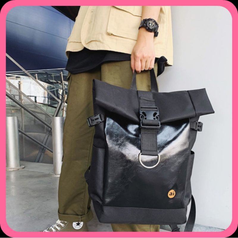 Balo cỡ to phong cách unisex Hàn Quốc cực cá tính - Cặp sách da cao cấp chống nước cực tốt - Hàng mới về