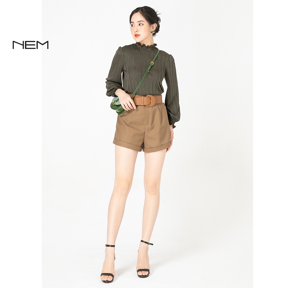 Áo thun nữ thiết kế cổ bèo NEM Fashion TS11712