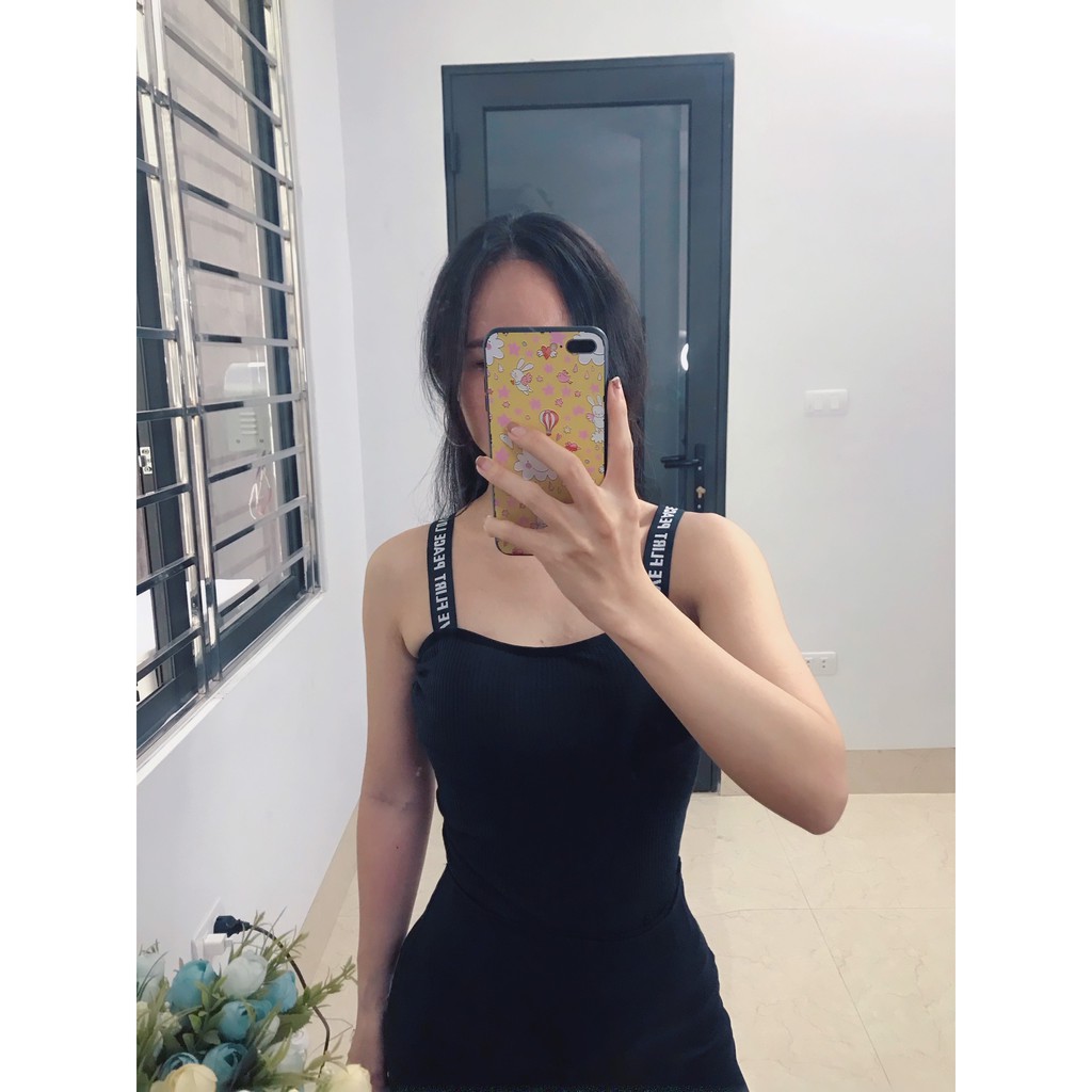 Áo hai dây dành cho nữ dáng croptop mùa hè siêu hot chất liệu cotton co dãn M04