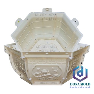 Khuôn Đúc Chậu Cảnh ABS Lục Giác 65 cm Cao 35 cm(Không đôn). Nhựa ABS cao cấp