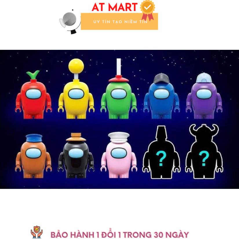 Bộ xếp hình Lego Nhân Vật Among Us Cho Bé10 phân loại Các màu