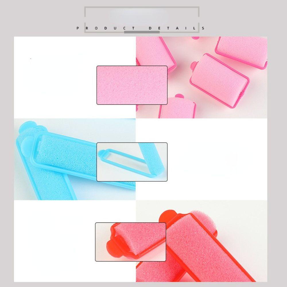 Set 6-14 Dụng Cụ Tạo Kiểu Tóc Xoăn DIY Đệm Mút Đệm Tiện Lợi