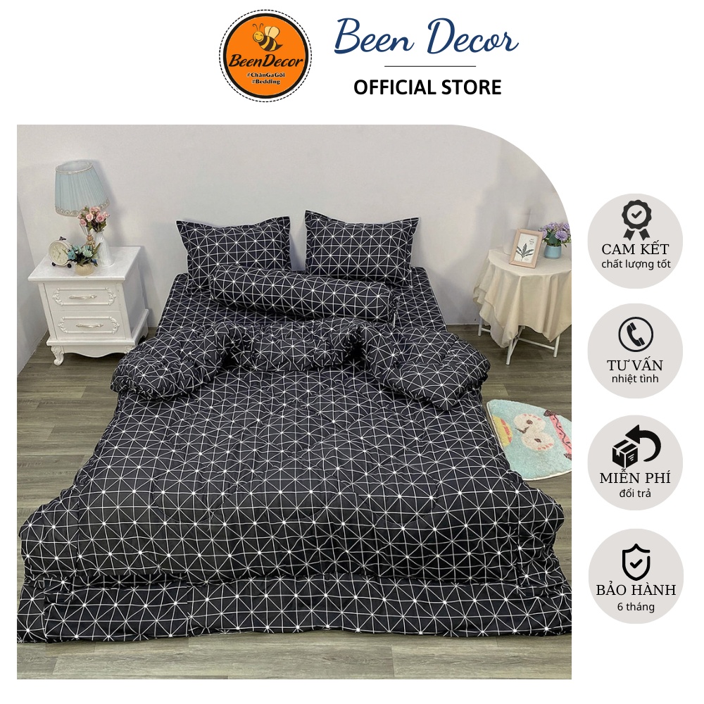 [CHĂN PHAO] 5 Món Bộ Chăn Phao Ga Gối poly cotton [Loại Đẹp] [ 1 Chăn phao + 1 Ga chun + 2 Vỏ gối nằm + 1 Vỏ gối ôm ]