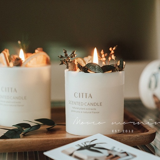 Nến Thơm Handmade Hoa Khô Citta Thư Giãn, Làm Quà Tặng Bạn Bè, Quà Sinh Nhật