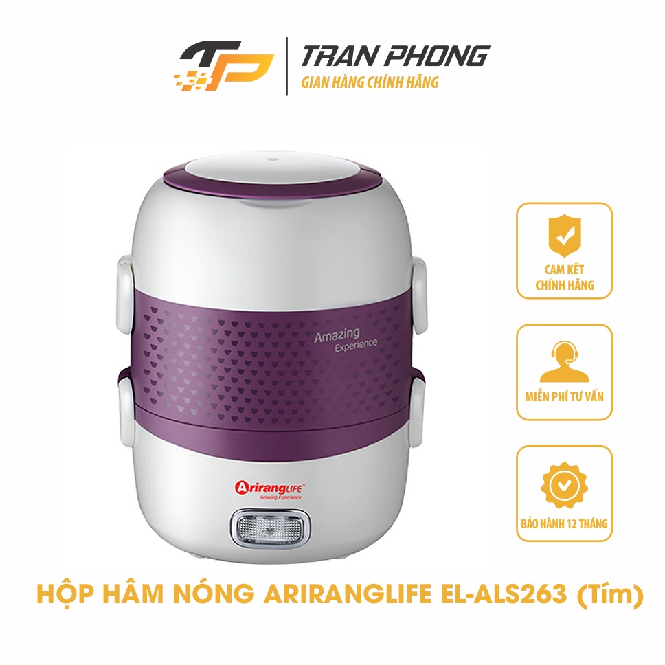 Hộp Hâm Nóng Arirang Life EL-ALS263 (Tím)