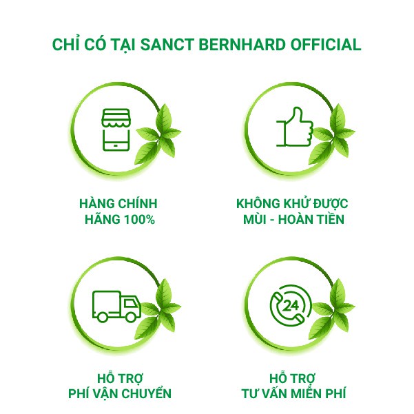 Kem khử mùi hôi nách Anti Perspiration tràm trà giúp kiểm soát mùi, mồ hôi [Chính hãng Sanct Bernhard - CHLB Đức] 100ml