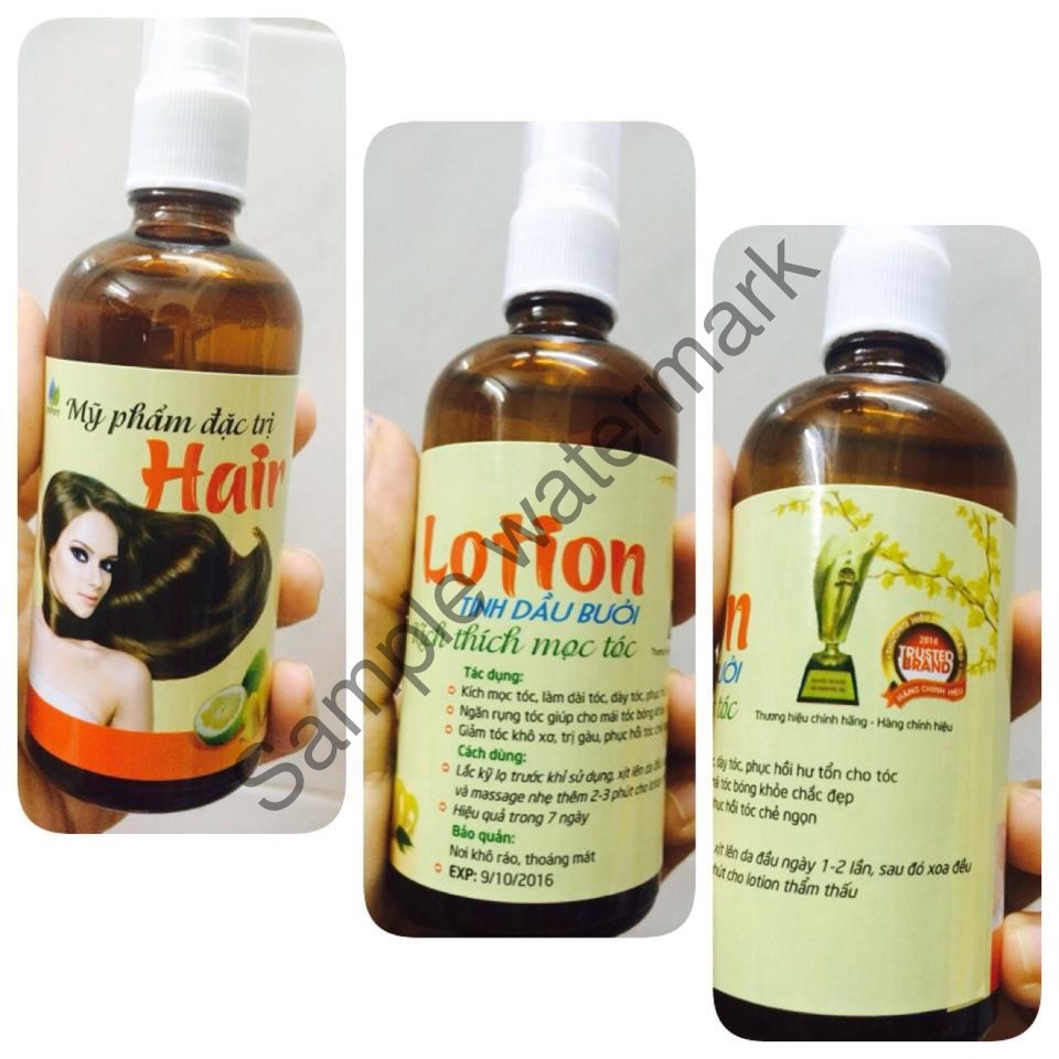 ( CHÍNH HÃNG ) Tinh dầu bưởi Kích thích mọc tóc Hair Lotion 100ml Trị rụng tóc Dưỡng mềm mượt