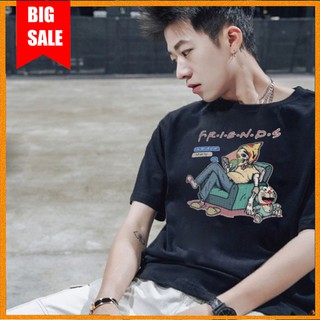 Áo Thun Nam Nữ Tay Lỡ Unisex Bộ Xương Đợi Chờ