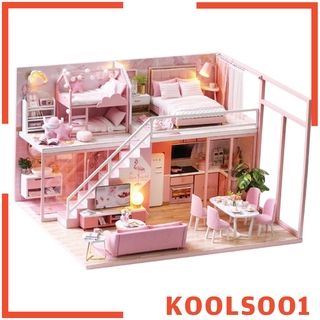 Bộ mô hình làm ngôi nhà búp bê thủ công DIY tỷ lệ 1: 24 độc đáo