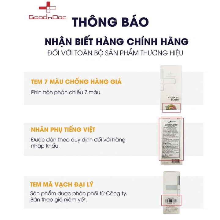 Serum b5 goodndoc hydra, tinh chất dưỡng ẩm cấp nước phục hồi da hàn quốc dành cho da dầu mụn da khô nhạy cảm hỗn hợp