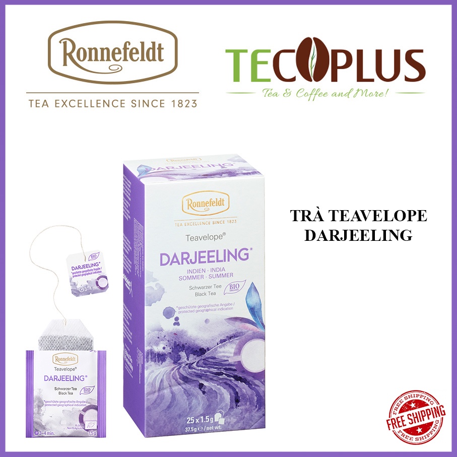 Trà Ronnefeldt tea ( Teavelope Darjeeling 1 hộp / 25 Sachets )