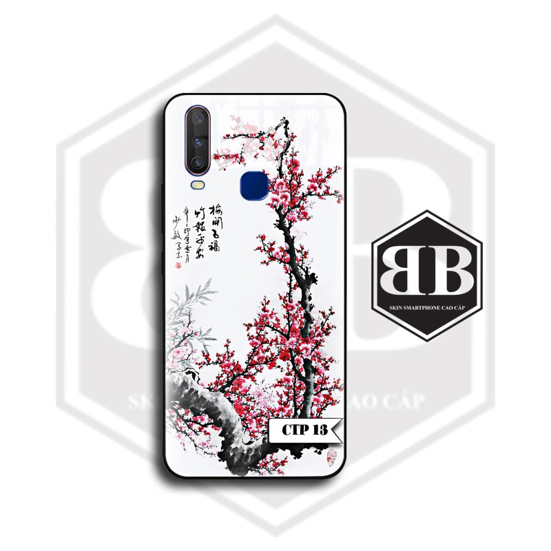 Ốp lưng kính cường lực Vivo Y11 Y12 Y15 Y17 / U10 / Y3 chữ thư pháp theo yêu cầu