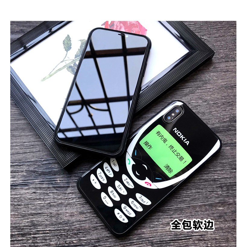[Freeship từ 50k] Ốp lưng kính mô phỏng Nokia PK28 - iPhone 6/6S - 6 Plus/ 6S Plus - 7/ 8 - 7Plus/ 8Plus - X/XS/XS Max