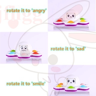 pop it fidget toy among us giá rẻ nhất Đồ chơi nhấn bong bóng hình chú bạch tuột thu quay đầu thay đổi khuôn mặt