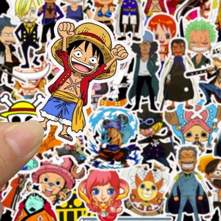 Bộ Sticker ONE PIECE LUFFY decal hình dán chống nước trang trí xe, laptop, nón bảo hiểm, vali #148