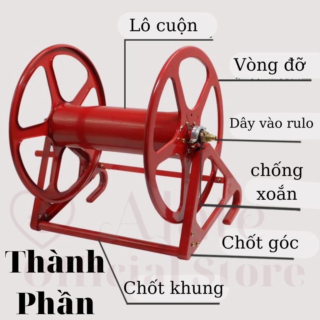 Khung cuốn dây rửa xe cao áp Tonydx Lionking Taiwan từ 100 đến 300m bằng kim loại bảo hành 6 tháng Alate store