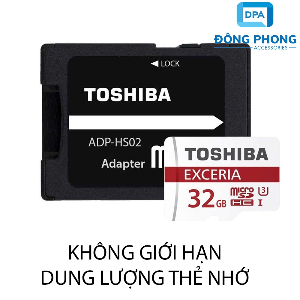 Adapter Thẻ Nhớ Toshiba Chuyển Đổi Thẻ Nhớ Micro SD Sang SD Chính Hãng