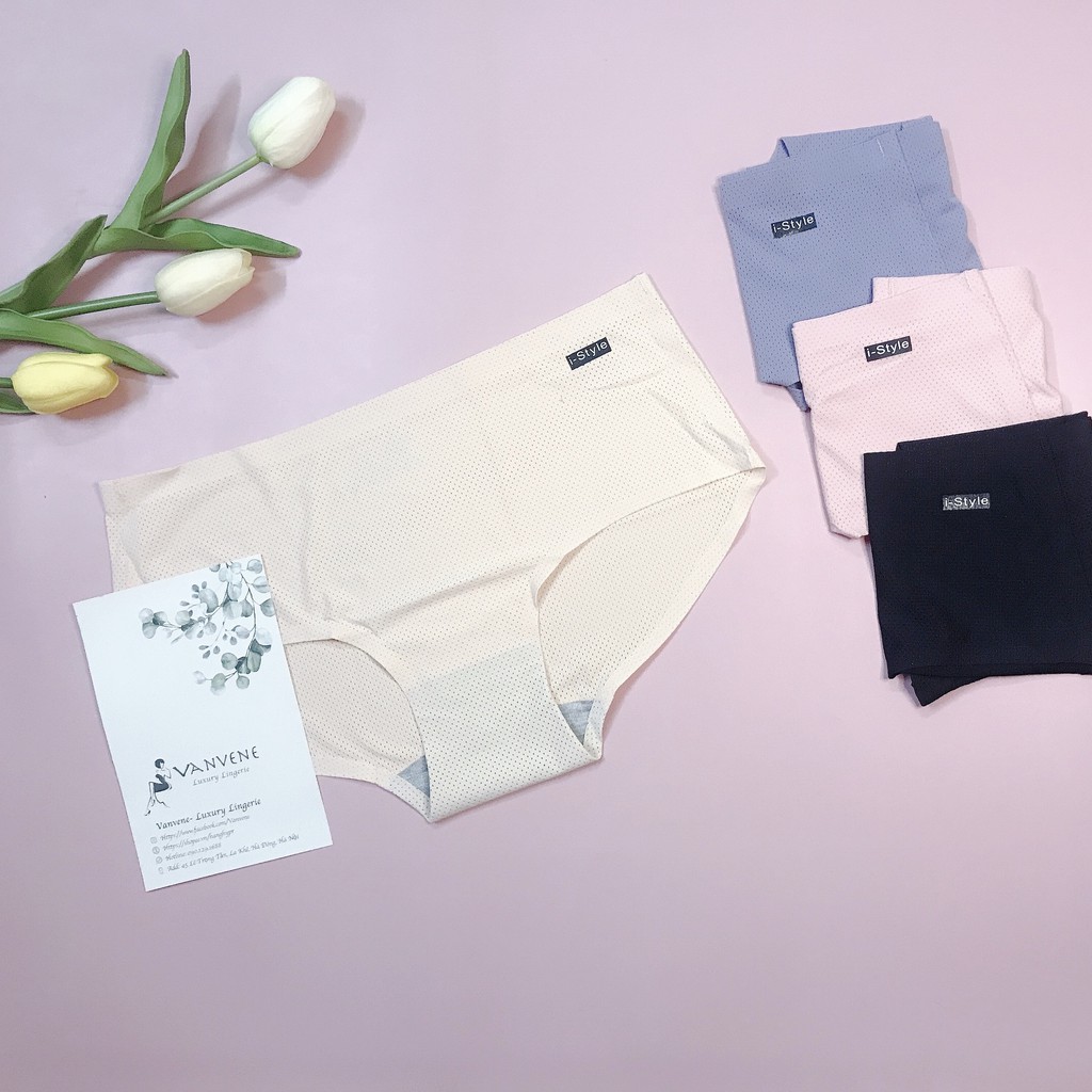 Quần Lót Nữ Su Đúc Thông Hơi Istyle Vanvene Ghép Bộ Áo Ngực Tản Nhiệt Thoáng Mát Co Giãn Free Size Q929 | BigBuy360 - bigbuy360.vn