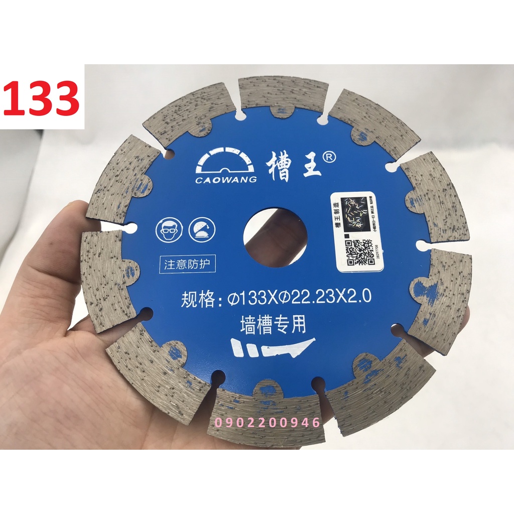10 Lưỡi cắt Caowang 121m 133mm 156mm | lưỡi cắt rãnh tường | lưỡi cắt đá | lưỡi cắt bê tông | hàng xịn chất lượng 100%