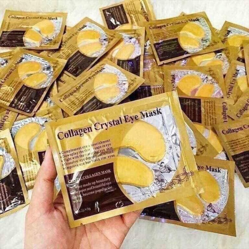 Mặt Nạ Mắt Collgen Crystal - Mask Chống Thâm Bọng Mắt, Cấp Ẩm..