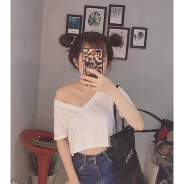 Áo Croptop Cổ Tim Siêu Hot (Shop Bán Áo Croptop Đẹp)