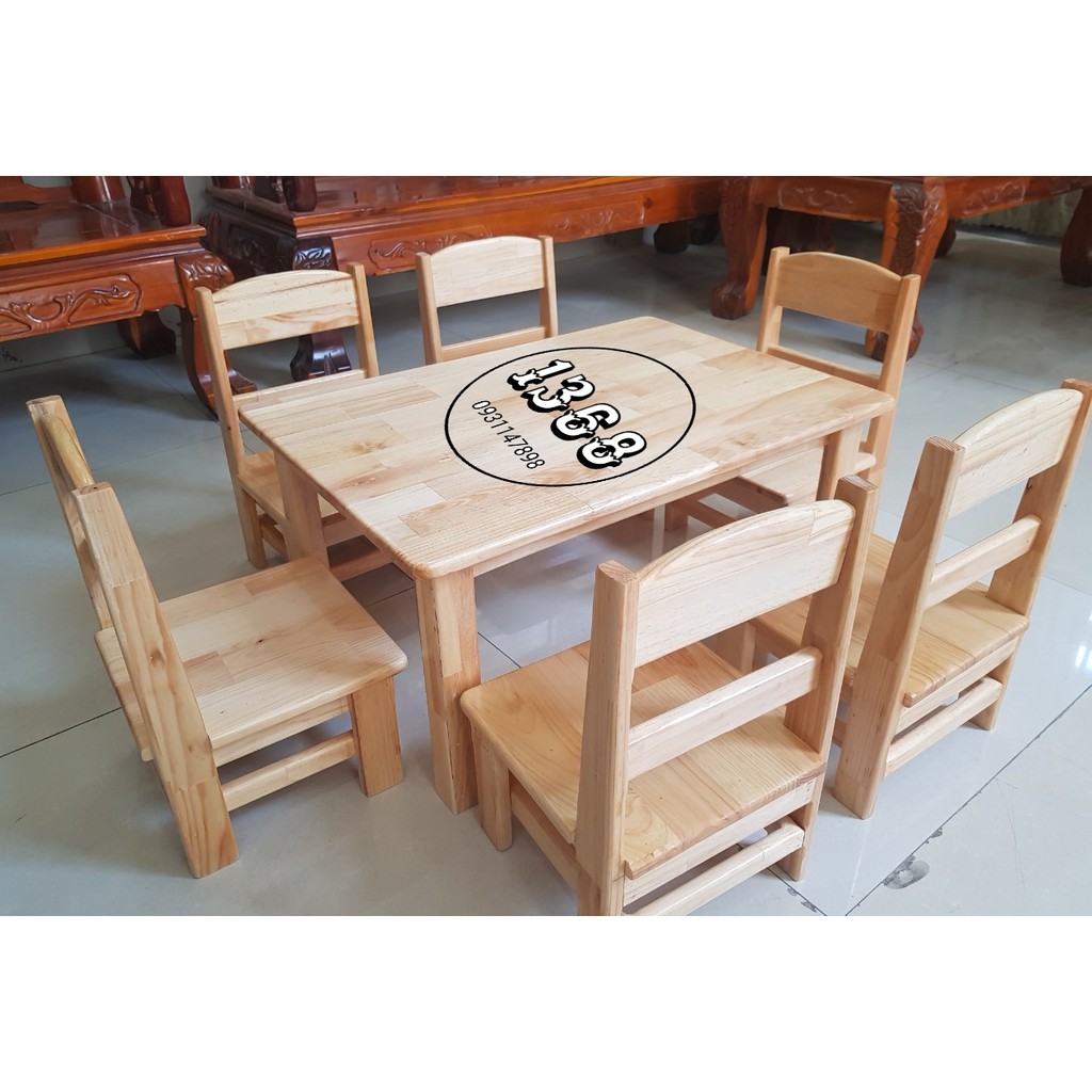 Bộ Bàn Ghế Gỗ Mầm Non 0 - 3 Tuổi