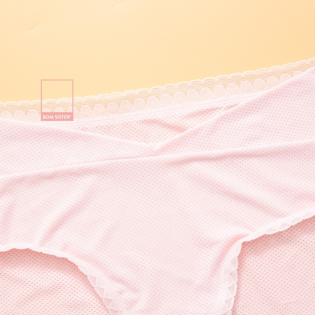 [Mã FAMALLT5 giảm 15% đơn 150k] Quần lót thun lạnh viền ren màu trơn chuyên dụng cho mẹ bầu BOM SISTER Q9090 | BigBuy360 - bigbuy360.vn