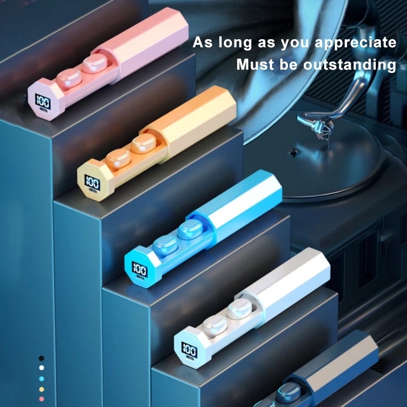 Tai nghe nhét tai TZUZL không dây bluetooth 5.2 chống nước TWS