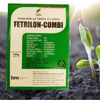 Phân Bón Lá Vi Lượng Fetrilon Combi (2,5gr), Phân bón lá trung vi lượng nhập khẩu châu âu