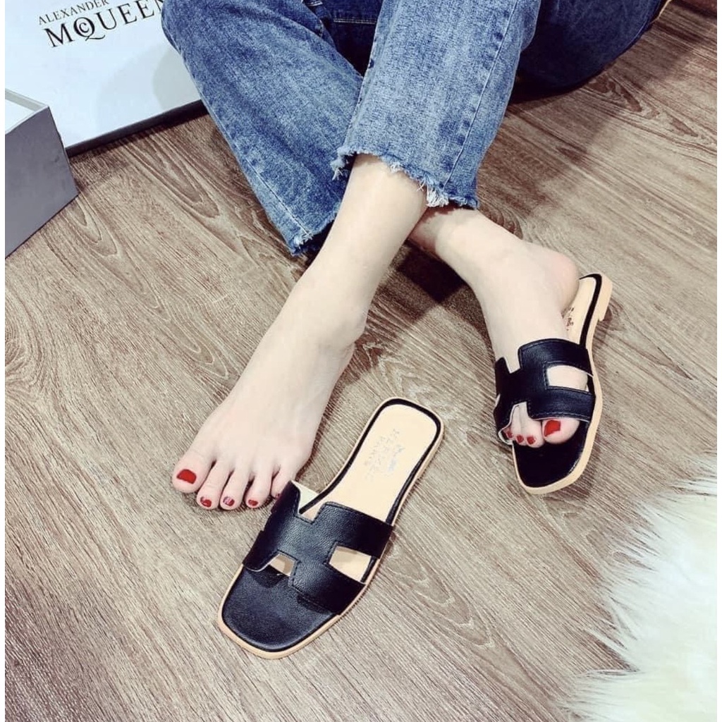 [HÌNH THẬT]Dép HM da cát sần mềm mai,thời trang không lỗi mốt cho mọi lứa tuổi size 35/39