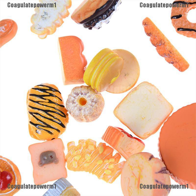 Bộ 10 phụ kiện hình đồ ăn mini trang trí thủ công sáng tạo cho bé