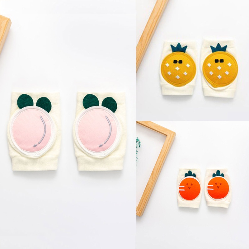 1 Cặp Đệm Đầu Gối Làm Ấm Chân Co Giãn Có Thể Điều Chỉnh Hỗ Trợ Bé Tập Bò