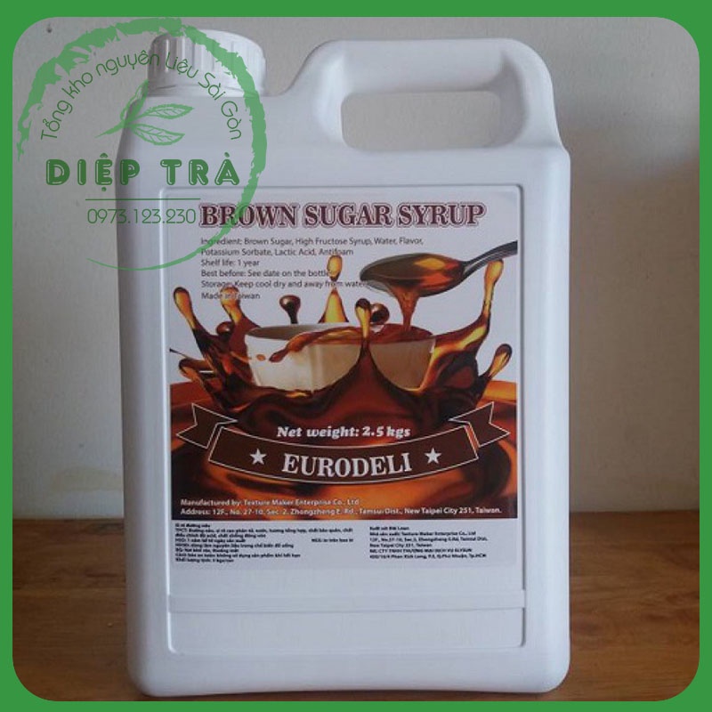 Siro Đường Đen Đài Loan EuroDeli 2,5kg