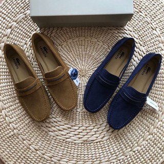 Giày lười da lộn nam Lacoste