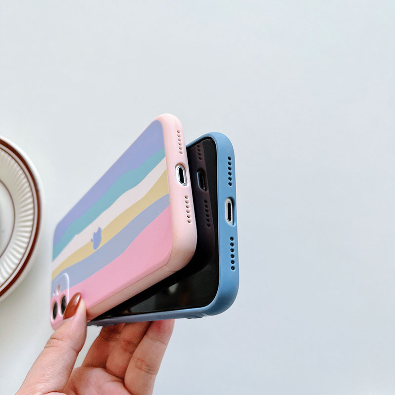 Ốp điện thoại silicon TPU đơn giản họa tiết gợn sóng cho iPhone 11 Pro Max X Xr Xs Max 7 8+ Se 2020 12 pro max 12 mini 13 pro max 13 mini | BigBuy360 - bigbuy360.vn