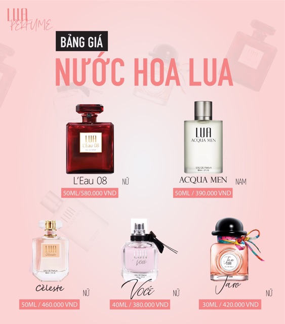 Bộ text nước hoa LUA 3ml x10 | BigBuy360 - bigbuy360.vn