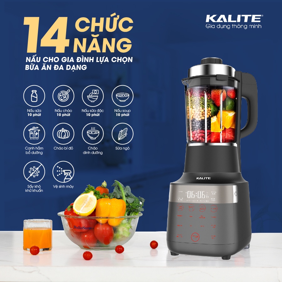 Máy làm sữa hạt Kalite KL- 950 1.75L | Máy đa năng, Nắp cảm biến chống trào | Hàng chính hãng | Bảo hành 12 tháng