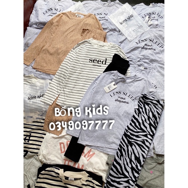 Bộ Thu PJ Bé Gái Cotton Seed