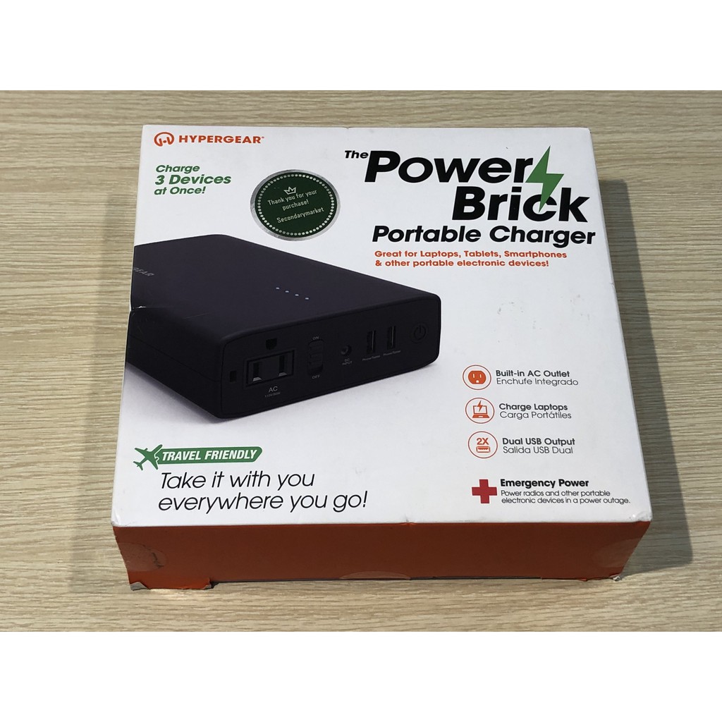 Sạc dự phòng Hypergear Power Brick Portable Charger 24000 mAh