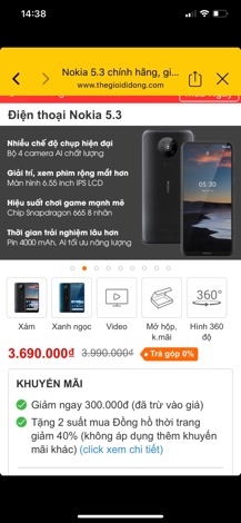 Bao da Nokia 5.3 2020 thời trang